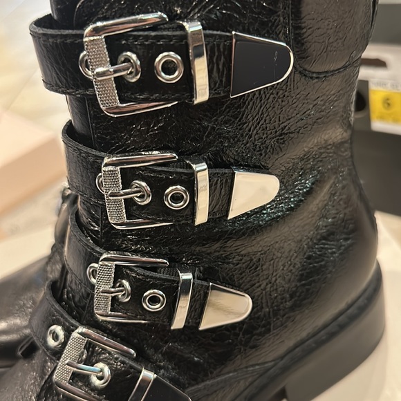 Marc fisher diante black multi leather boots 7 new with box - Picture 6 of 8